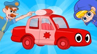 my red police car morphle my magic pet morphle vehicle videos for kids with cars and trucks