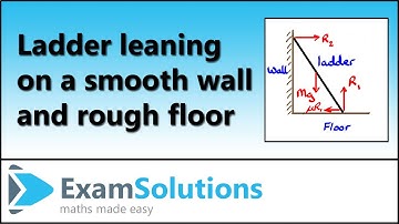 Moments of forces | Ladder leaning against a smooth wall and rough floor (2/2)