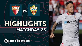 Highlights Sevilla FC vs UD Almería (2-1)