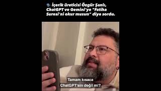 ChatGBT ye Fatihayı Oku Dersen