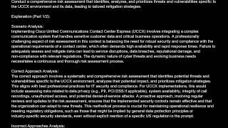 500 051 Unified Communications Contact Center Express Implementation UCCX Free Practice Test And Ans