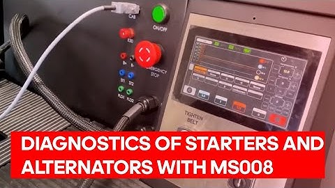 Test bench MS008. Diagnostics of starters and alternators
