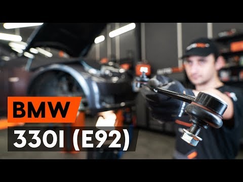 Kako zamenjati prednjega končnik stabilizatorja / zglob stabilizatorja na BMW 330i 3 (E92) [AUTODOC]