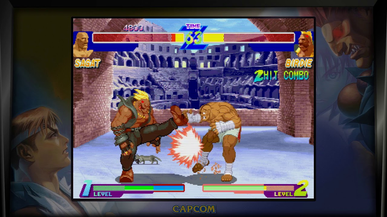 Street Fighter Alpha: Warriors Dreams 1996 - Sagat vs Birdie - No Commentary