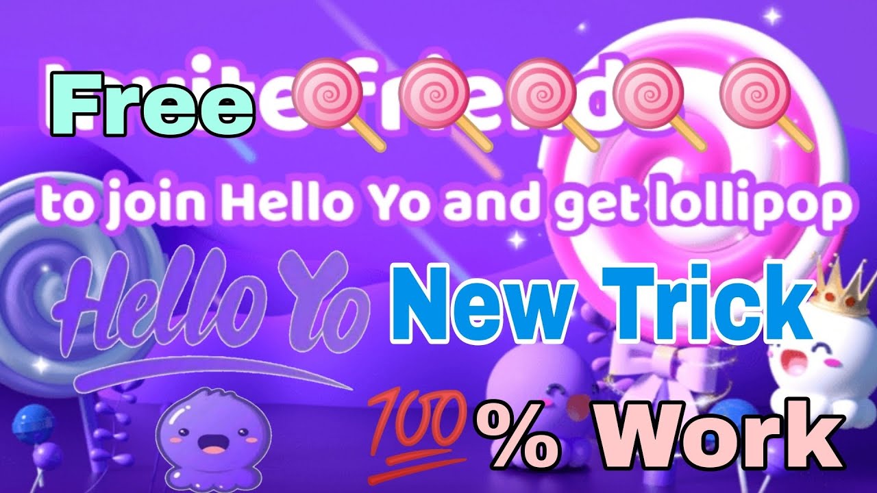 Yo Hello Hello yo lolipop le free me /4 scend me 5 lolipop 100%Warking/ new ...