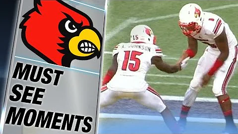 Louisville's Gerod Holliman Takes in the Pick Six | ACC Must See Moment