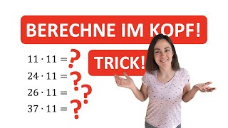 🤯🤩 WUSSTEST DU DAS? | Verblüffender Rechentrick | Große Zahlen mit der 11 multiplizieren