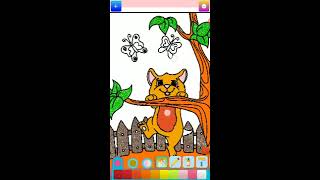 LearnWithFira.com  - Cat Coloring game for kids, android coloring book with glitters for fun screenshot 5