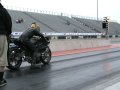 9 second Black Bmw s1000RR motorcycle drag racing AMA 2010