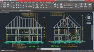 How to draw a Section View/Elevation of a Building in AutoCAD (Beginners Approach).