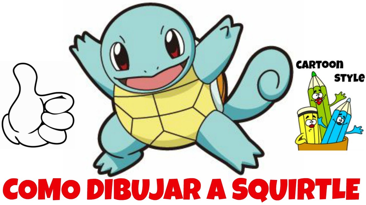 Cómo dibujar a SQUIRTLE (Pokémon GO)