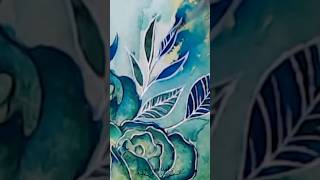Painting A Watercolor Rose #watercolor #painting #art #shorts
