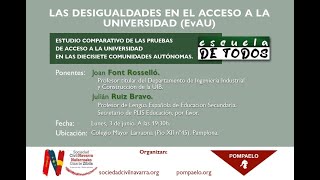 Presentación del Estudio sobre las pruebas de acceso a la Universidad en las 17 CCAA