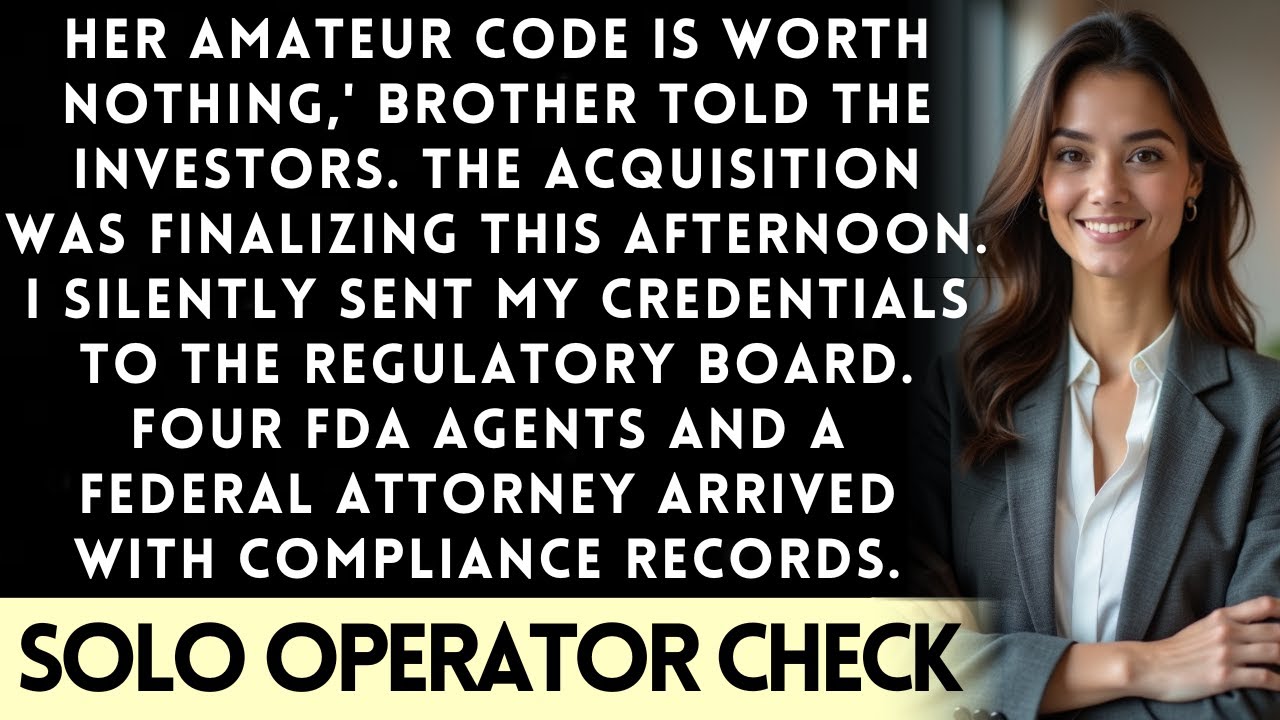 Brother Listed My 'Basic Program' For Sale — But The Biometric Database Changed Everything...