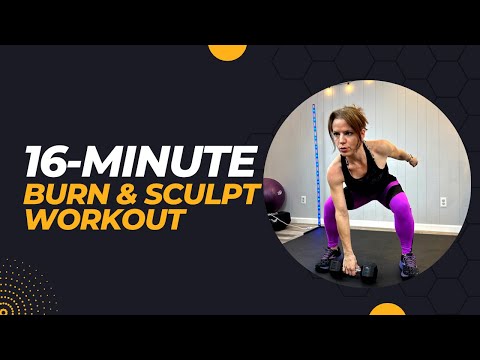 16-Min BURN & SCULPT Full Body Dumbbell Workout