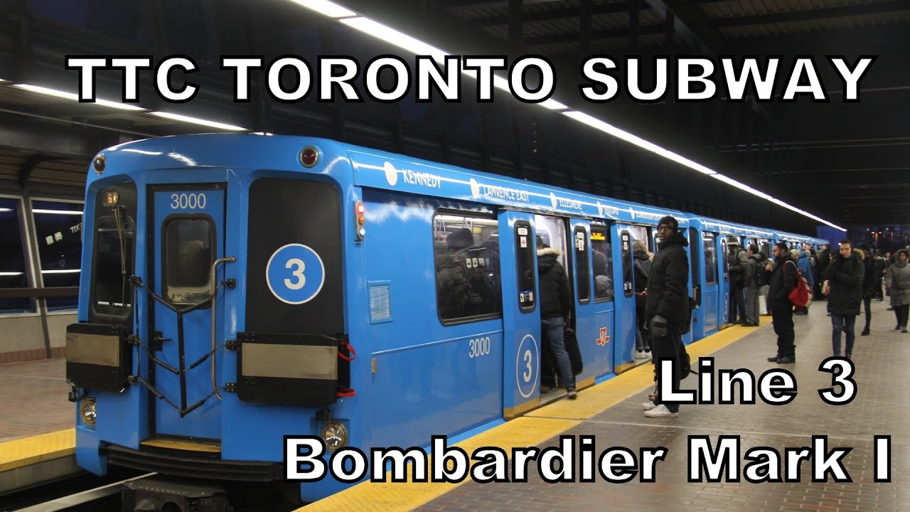 TTC Toronto Subway Bombardier UTDC ICTS on Line 3