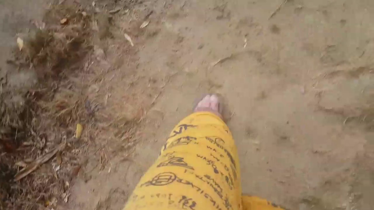 Walking Inside the Dana Point Waterfall! 01/12/17