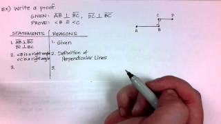 Geometry 2-7:  Prove Angle Pair Relationships Profile