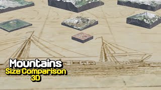 Mountains of the World | 3D Size Comparison