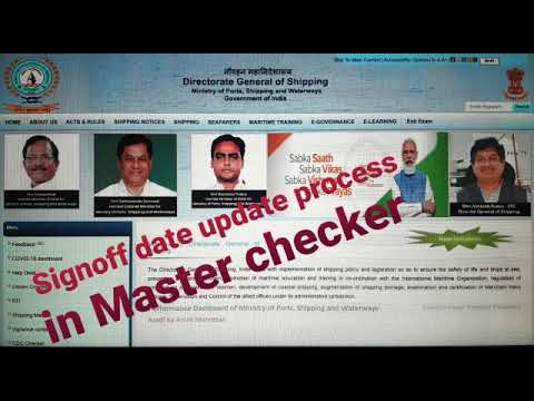 UPLOAD SIGN-OFF DATE IN MASTER CHECKER