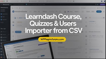 Learndash Fast Course Creator Plugin - Developer Edition