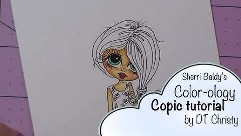 Sherri Baldys Color-ology DT Share - Copic Accenting & Highlighting the Face