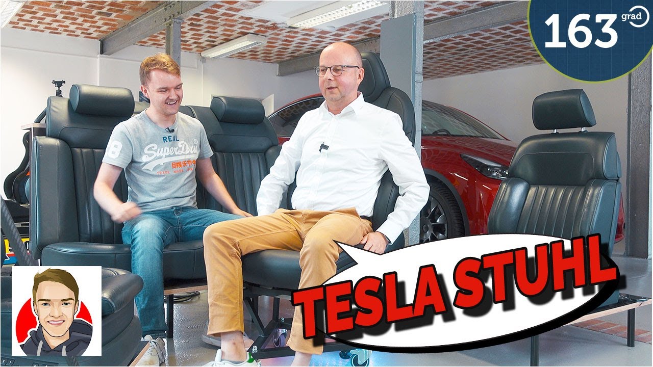 Tesla Sitz als elektrischer Büro-Stuhl mit Sitzheizung - DIY Projekt Teil I