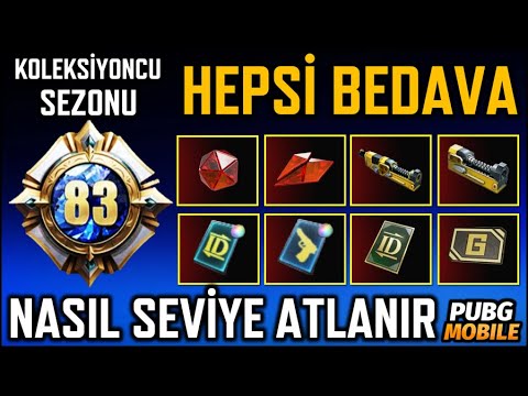 KOLEKSİYONCU SEZONU SEVİYE KASMA | BEDAVA AMBLEM MATERYAL | BEDAVA İSİM DEĞİŞTİRME | PUBG MOBILE