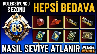 Koleksi̇yoncu Sezonu Sevi̇ye Kasma Bedava Amblem Materyal Bedava İsi̇m Deği̇şti̇rme Pubg Mobile