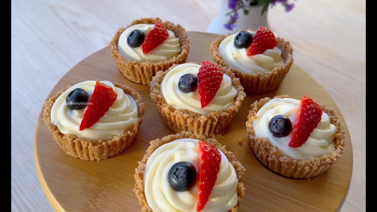 No-Bake, Easy Homemade Cream Tartlets