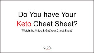 Keto Cheat Sheet