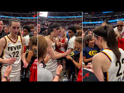 Caitlin Clark Gave Young Fans an Unforgettable Moment After Win vs Sky ❤️❤️❤️