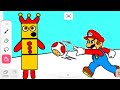 Numberblocks Three vs Mario | Make Animation In Flipaclip 