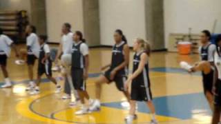Candace Parker and Coop Chat, Sparks Practice
