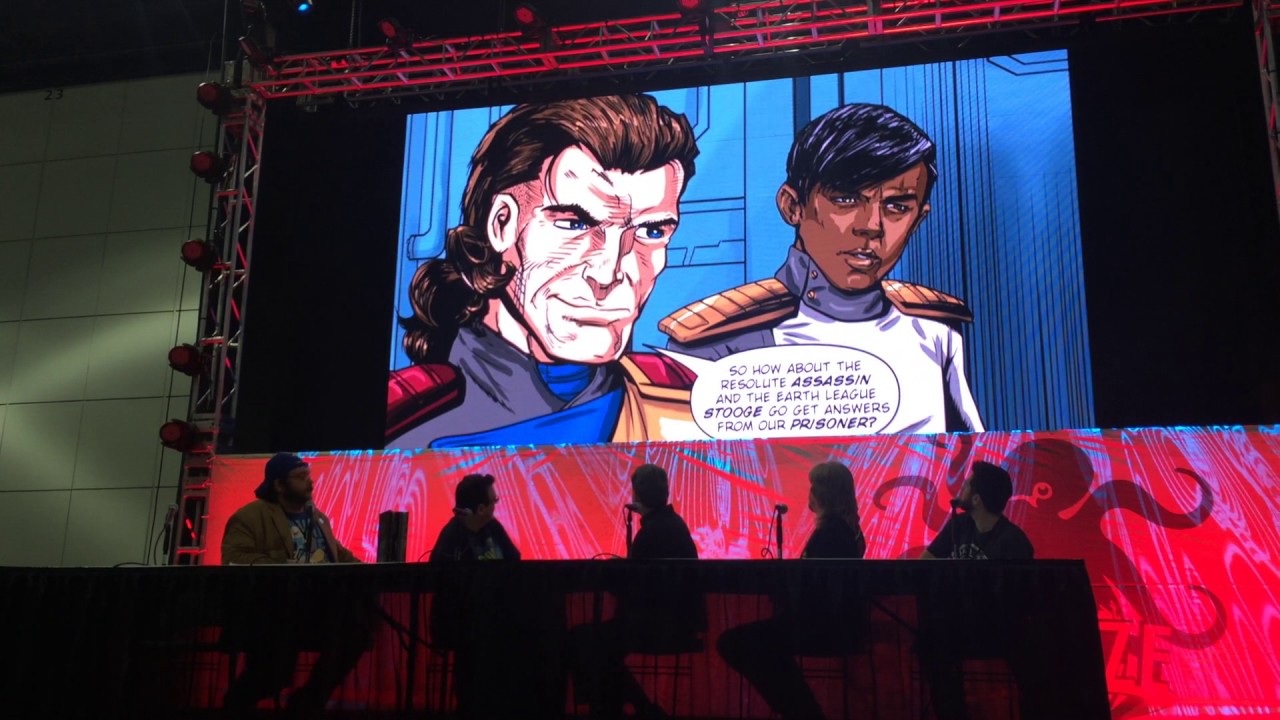 Shatner Singularity Universe ft Stan Lee's God Woke - Stan Lee's LA Comic Con 2016 - HallH.com