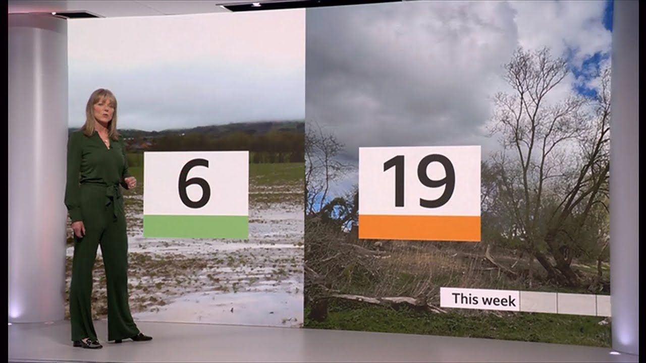 Weather images - milder but wetter weather coming and daylight chart ...