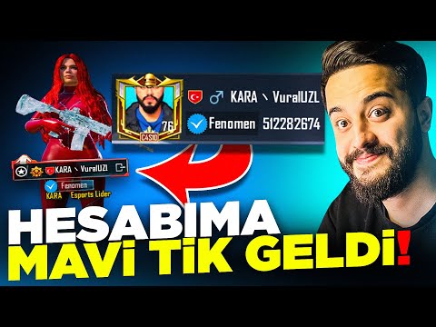 HESABIMA MAVİ TİK Lİ ÜNVAN GELDİ! YENİ YOUTUBER ÜNVANI! PUBG Mobile