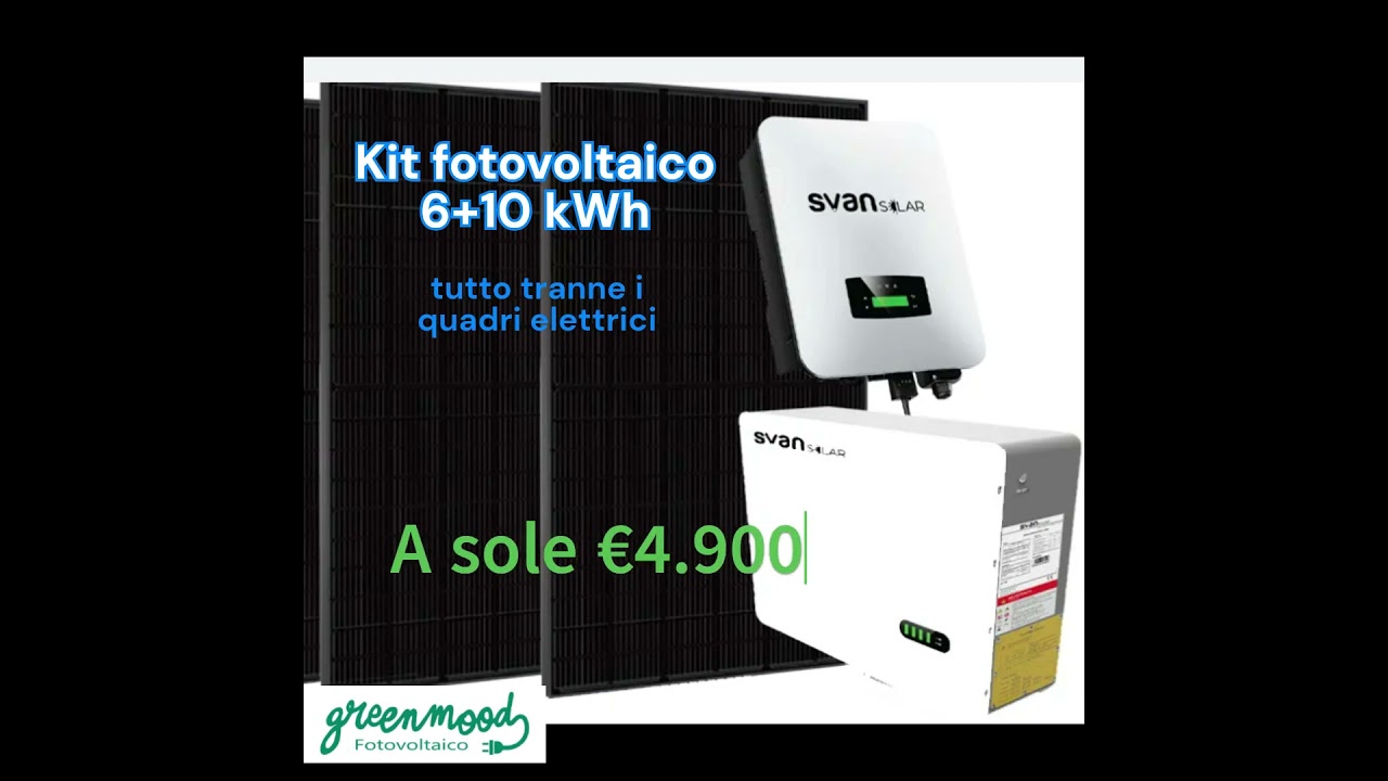 KIT tutto incluso 6+10 kWh per l'Installatore di 