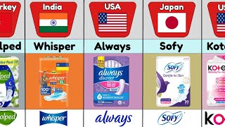 Most Popular Sanitary Pad Brands From Different Countries