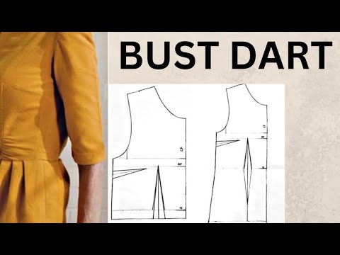 HOW TO ADD BUST DART TO YOUR DRESS FOR NICE FITTING #darts