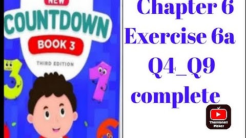 oxford || new countdown book 3 third edition || chapter 6 || Exercise 6a ||Q4_Q9 | solved completely
