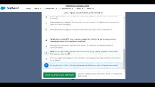 Lightning Implementation Specialist || Challenge No 9 || Quiz: Apps Dashboards and Adoption