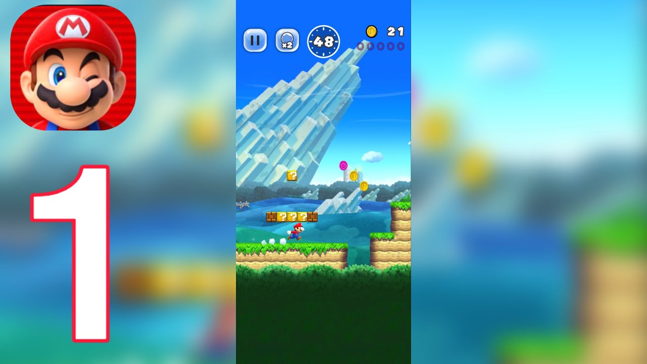 Mario Run Gameplay walkthrough рart 1 (IOS) - YouTube