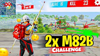 No One Can See Me 😎 2x Sniper Gameplay In Solo vs Squad Br Ranked 🥶 Free Fire