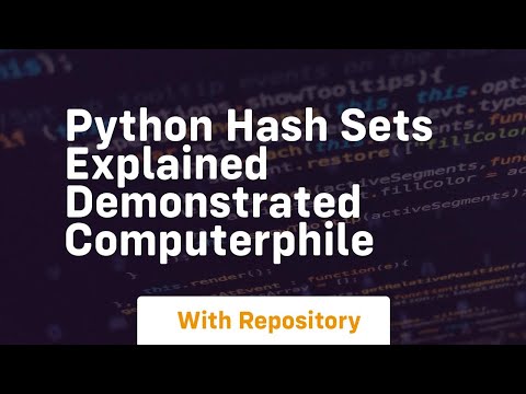 Python hash sets