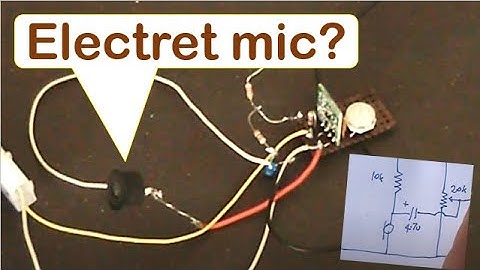 Experiments with low power UHF data transmitter modules: Part 7 Electret microphone