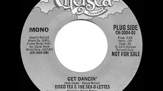 1975 Disco Tex & The Sex-O-Lettes - Get Dancin’ (mono radio promo 45) 1975 Disco Tex & The Sex-O-Lettes - Get Dancin’ (mono radio promo 45)