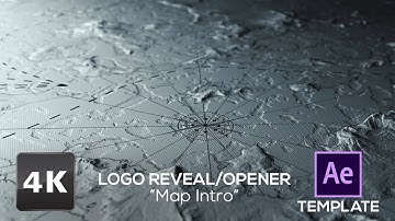 4K Map Intro Logo Reveal/Opener After Effects Template