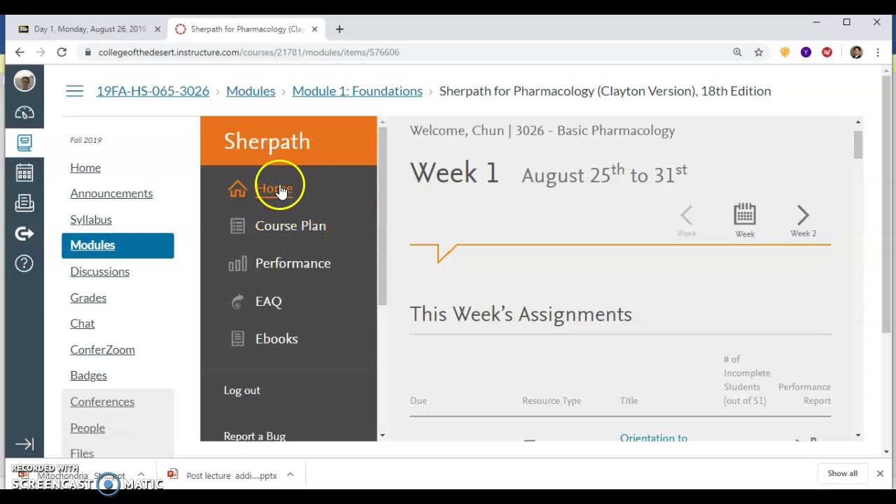 Brief intro on using Sherpath via CANVAS