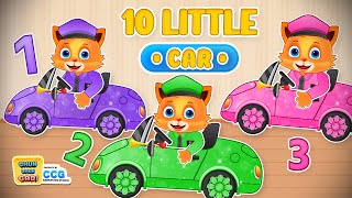 10 Little Cars 🚗 | Nursery Rhymes & Counting Song for Kids screenshot 4